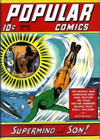 Popular Comics 60 - 10 Cents - Business Suit - Marvel Man - Supermind And Son - Gang Busters