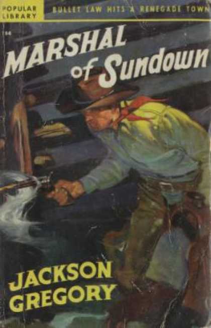 Popular Library - Marshal of Sundown - Jackson Gregory
