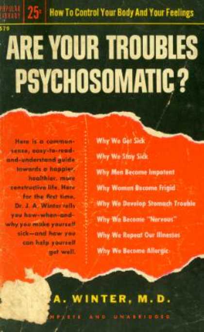 Popular Library - Are Your Troubles Psychosomatic? - J. a Winter