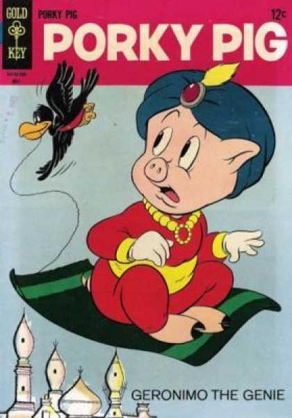 Porky Pig 12 - Genie - Bird - Flying Carpet - Unravelling - Pig