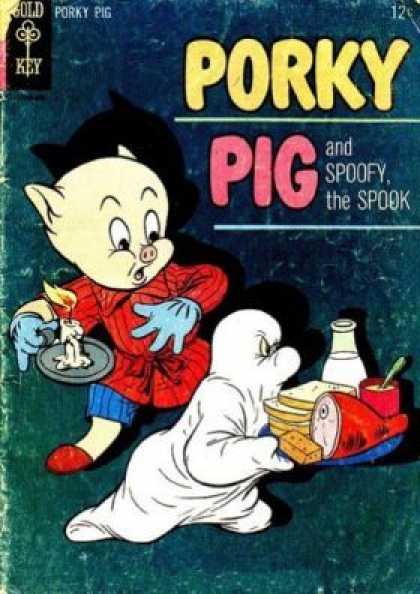 Porky Pig 2 - Gold Key - Lighted Candle - Got Shocked - Bread And Milk - Plate