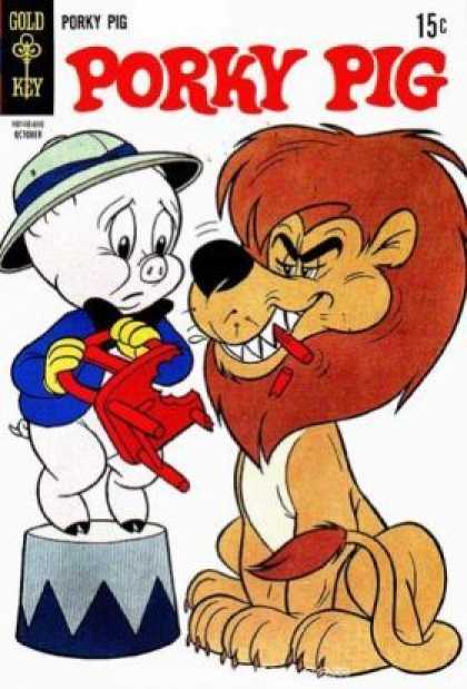 Lion - Circus - Porky Pig - Cigar - Gold Key Porky Pig 20 - Lion - Circus - Porky Pig - Cigar - Gold Key