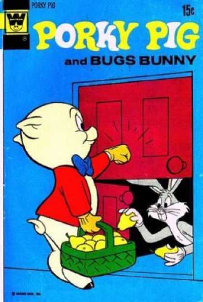Porky Pig 47 - Red Door - Doorknob - Bugs Bunny - Pears - Basket