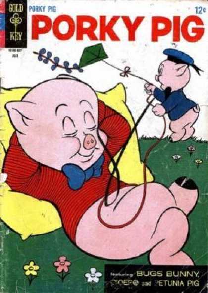 Porky Pig - Gold Key - Bugs Bunny - Petunia Pig - Kite Porky Pig 7 - Porky Pig - Gold Key - Bugs Bunny - Petunia Pig - Kite