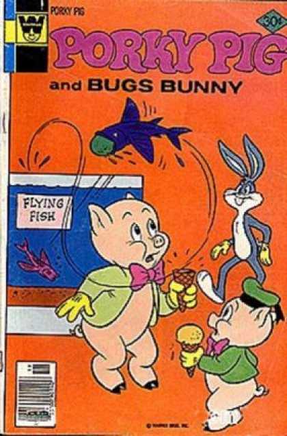 Porky Pig 78 - Flying Fish - Water Tank - Ice Cream Cones - Pink Bow Ties - Yellow Gloves
