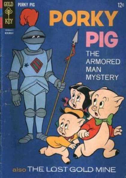 Porky Pig 9 - The Armored Man Mistery - The Lost Gold Mine - Spear - Red Poof - Bow Tie