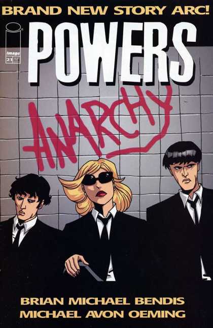 Powers 21 - Image - Anarchy - Sunglasses - Tile Wall - Blonde - Michael Oeming