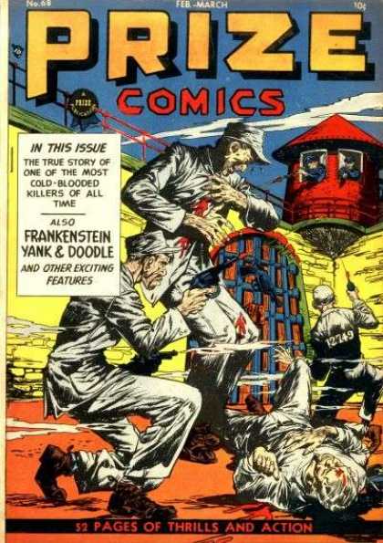Prize Comics 68 - Prison Break - Frankenstein - Guns - Prisoners - Guards
