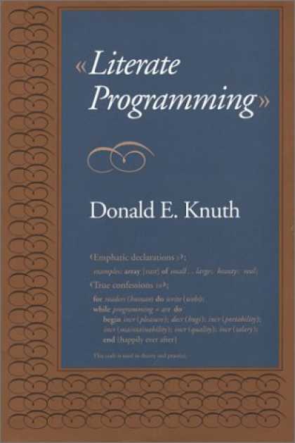Programming Books - Literate Programming (Center for the Study of Language and Information - Lecture