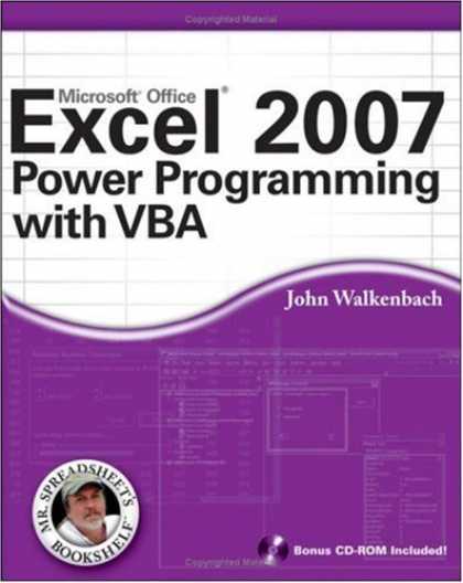 Programming Books - Excel 2007 Power Programming with VBA (Mr. Spreadsheet's Bookshelf)