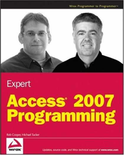 Programming Books - Expert Access 2007 Programming (Programmer to Programmer)