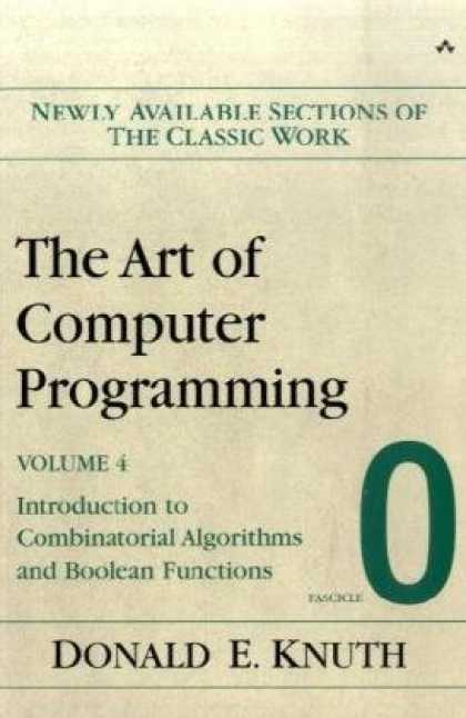 Programming Books - The Art of Computer Programming, Volume 4, Fascicle 0: Introduction to Combinato
