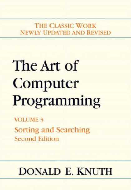 Programming Books - Art of Computer Programming, Volume 3: Sorting and Searching (2nd Edition) (Art