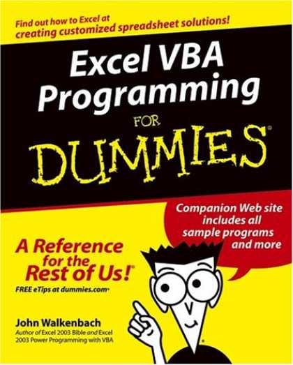 Programming Books - Excel VBA Programming For Dummies (For Dummies (Computer/Tech))