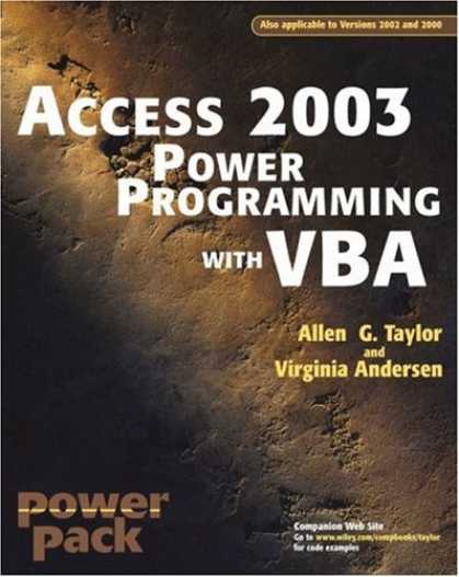 Programming Books - Access 2003 Power Programming with VBA