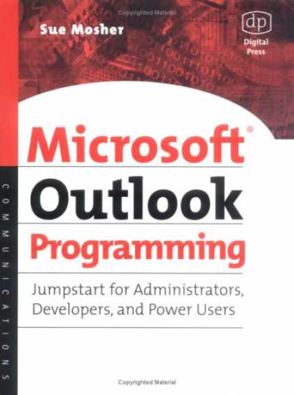 Programming Books - Microsoft Outlook Programming, Jumpstart for Administrators, Developers, and Pow
