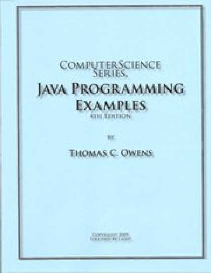 Programming Books - Computer Science Series, Java Programming Examples