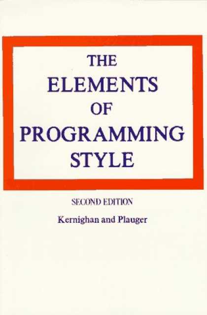 Programming Books - The Elements of Programming Style