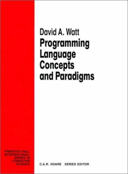 Programming Books - Programming Language Concepts Paradigms (Prentice Hall International Series in C