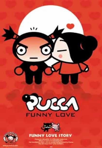 Pucca 1 - Pucca - Funny Love - Funny Love Story - Red White And Black - Kiss