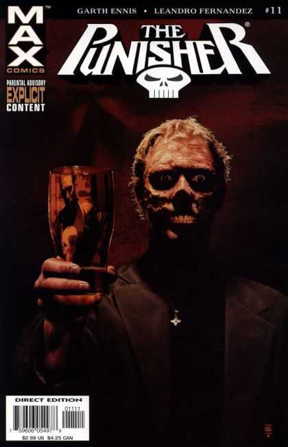 Punisher (2004) 11 - Skull - Glass - Man - Explicit Content - Direct Edition - Tim Bradstreet