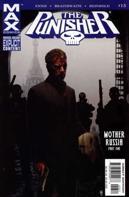 Punisher (2004) 13 - Black - Punisher - Frank Castle - People In The Background - Dark - Tim Bradstreet