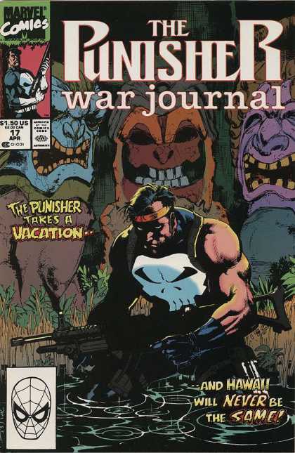 Punisher War Journal 17 - Vacation - Hawaii - Masks - Darkness - Glare - Alex Maleev, Jim Lee