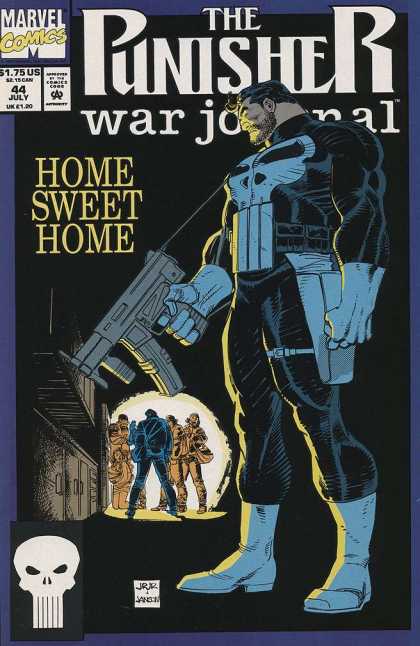 Punisher War Journal 44 - Home Sweet Home - Romita - Gun - Marvel - Skull - John Romita, Klaus Janson