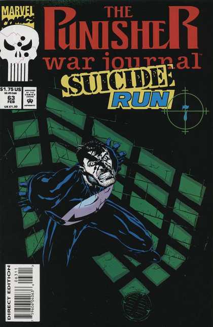Punisher War Journal 63 - Marvel Comics - Suicide Run - Direct Edition - Superhero - Jail - Michael Golden
