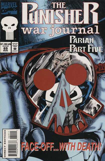 Punisher War Journal 69 - Marvel Comics - Pariah Part Five - Superhero - Face-off With Death - Direct Edition