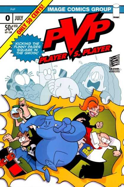 PvP 0 - Kicking The Funny Pages Square In The Groin - Image Comics Group - Only 50 Cents - Funny - Enjoy - Scott Kurtz