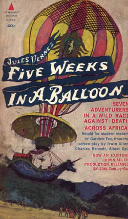 Pyramid Books - Five Weeks In a Balloon - Gardner F. Fox