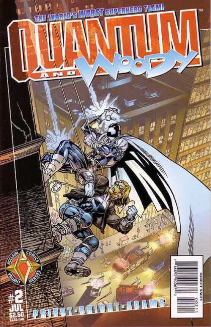 Quantum & Woody 2 - Valiant Comics - Christopher Priest - Superhero - Mark Bright - Acclaim