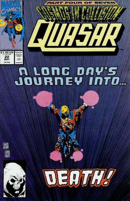 Quasar 22 - Cosmos In Collision Part 4 - Long Days Journey - Superhero - Pink Blobs - Skeletal Face - Greg Capullo