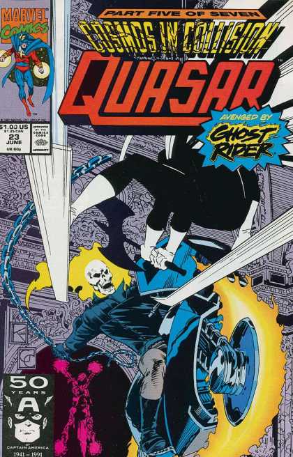 Quasar 23 - Part Five Of Seven - Ghost Rider - Cosmos In Collision - Avenged - Motorcycle - Greg Capullo