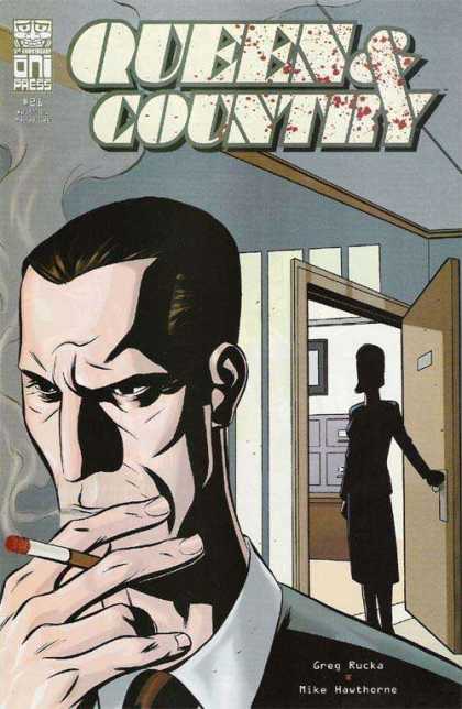 Queen & Country 21 - Queen Comic - Country Comic - Rucka - Hawthorne - Smoking Comic Cover
