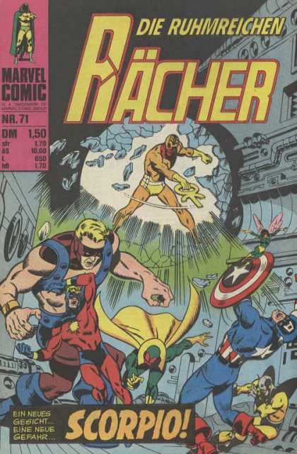 Raecher 66 - Marvel Comic - Captain America - Scorpio - Giant Man - Tiny Winged Woman