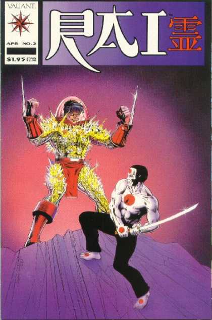 Rai 2 - Chinese Cover - Two Man - Fighting Schen - On The Rock - Swords - Bob Layton
