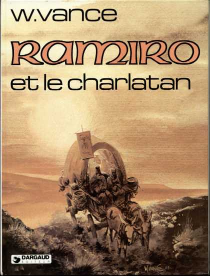 Ramiro 1 - Covered Wagon - Donkeys - Barren Land - W Vance - Dargaud