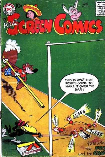 Real Screen Comics 116 - Fox - Pole Jumping - Crow - Tnt - Donkey