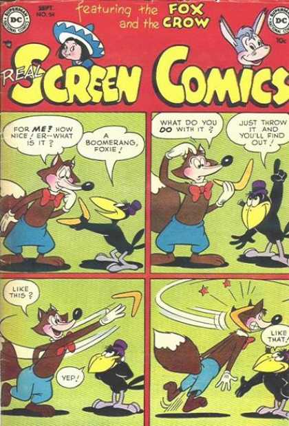 Real Screen Comics 54 - Fox - Crow - Dc - Superman - National Comics