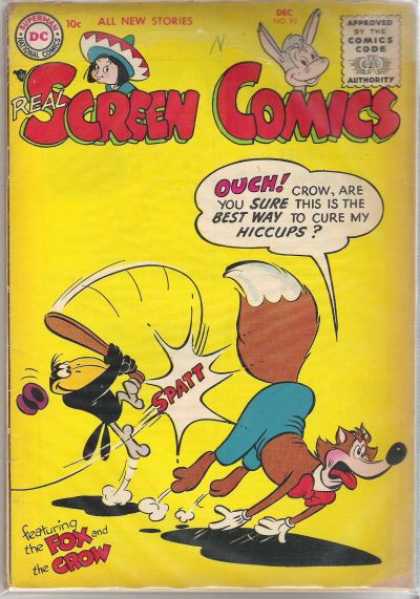 Real Screen Comics 93 - Dc Comics - Screen Comics - Hiccups - Fox - Crow
