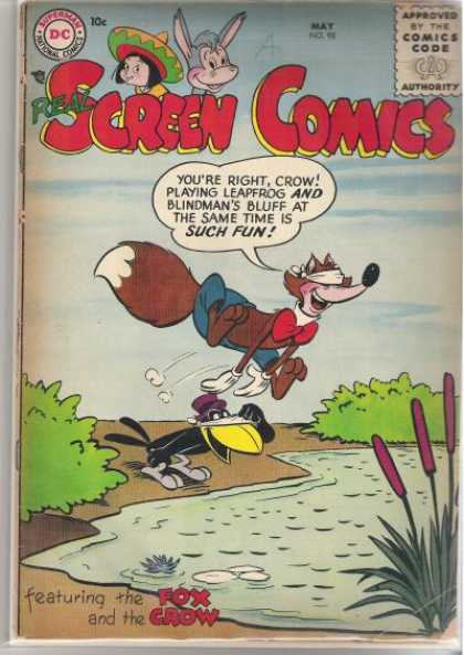 Real Screen Comics 98 - Superman - Blindmans Bluff - Leapfrog - Fox - Crow