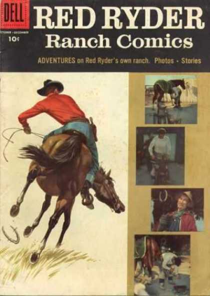 Red Ryder Comics 149 - Cowboy - Western - Photos - Horseshoeing - Red Ryders Own Ranch