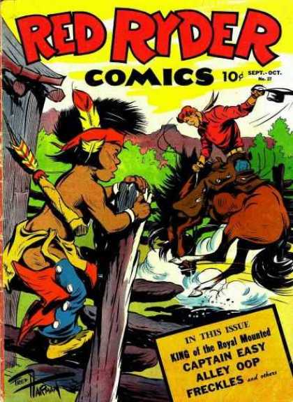 Red Ryder Comics 27 - Captain Easy - Alley Oop - Wild West - Cowboy - Freckles