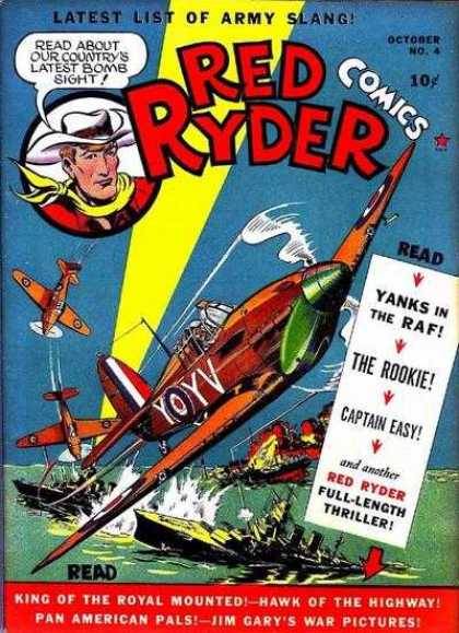 Red Ryder Comics 4 - Army Slang - Latest List - October - No 4 - 4