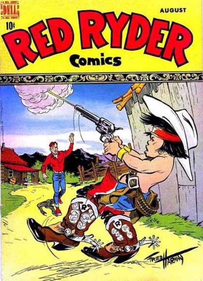 Red Ryder Comics 61 - Dell - 10 Cents - August - Cowboy - Gun