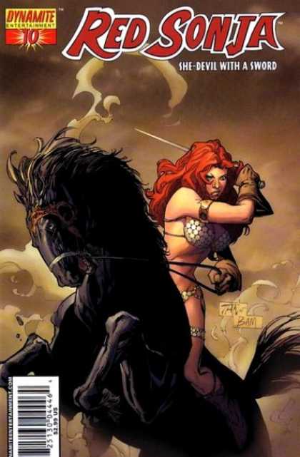 Red Sonja (2005) 10 - Mounted - Sword - Horseback - She-devil - Redhead