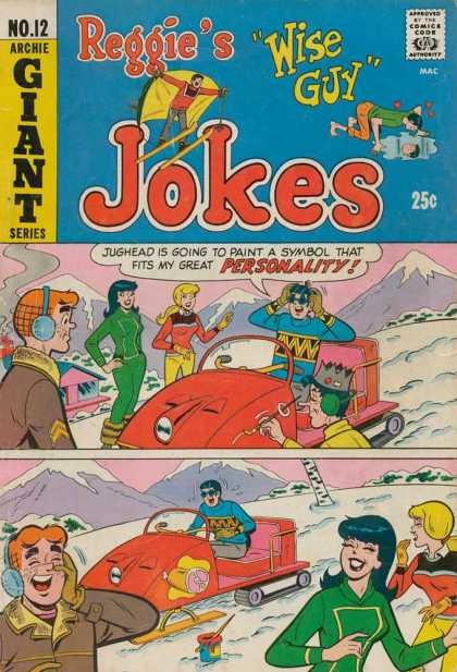 Reggie's Wise Guy Jokes 12 - Archie - Veronica - Betty - Snowmobile - Mountains