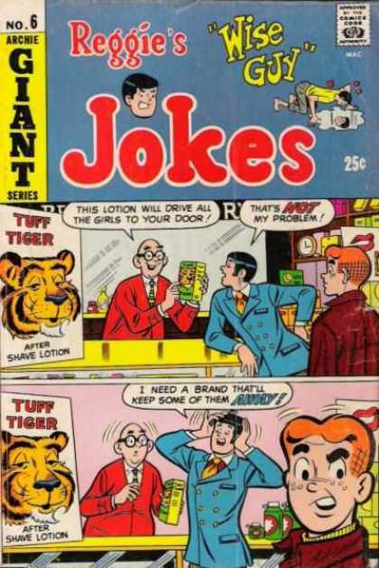 Reggie's Wise Guy Jokes 6 - Archie - No 6 - Giant Series - Tuff Tiger - After Shave Lotion